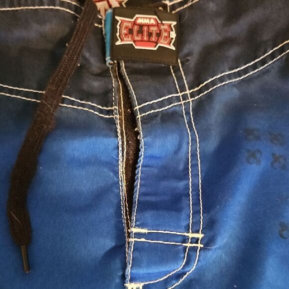 Men's Blue Swim Shorts - Picture 3 of 5